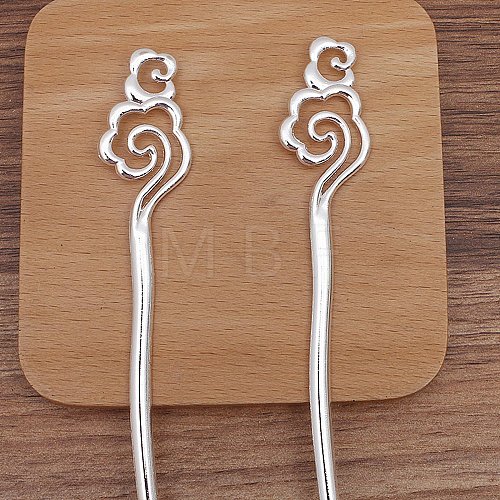 Ancient Style Alloy Hair Stick Finding PW-WGD1451-01-1