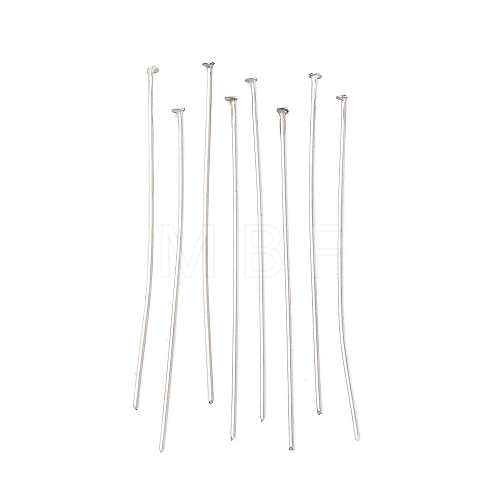 Tarnish Resistant Jewelry Tools and Equipment Decorative Stainless Steel Flat Head Pins X-STAS-E023-0.6x40mm-1