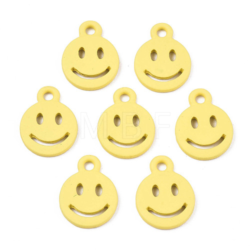 Spray Painted Alloy Charms X-PALLOY-T075-121D-RS-1