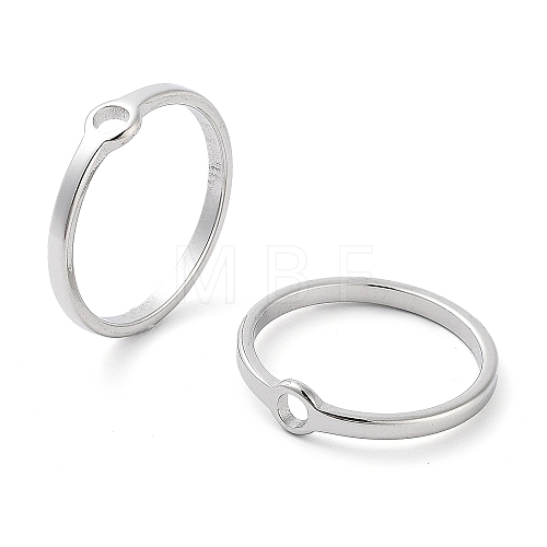 Non-Tarnish 304 Stainless Steel Finger Rings RJEW-E164-11P-6-1