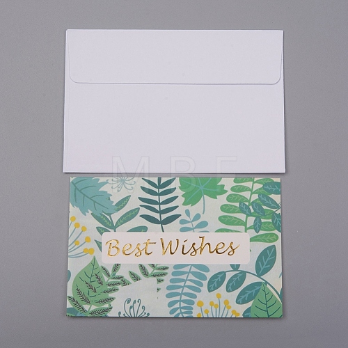 Envelope and Floral Pattern Thank You Cards Sets DIY-WH0161-23B-1