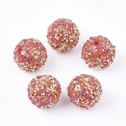 Acrylic Beads SACR-T345-01B-09-1
