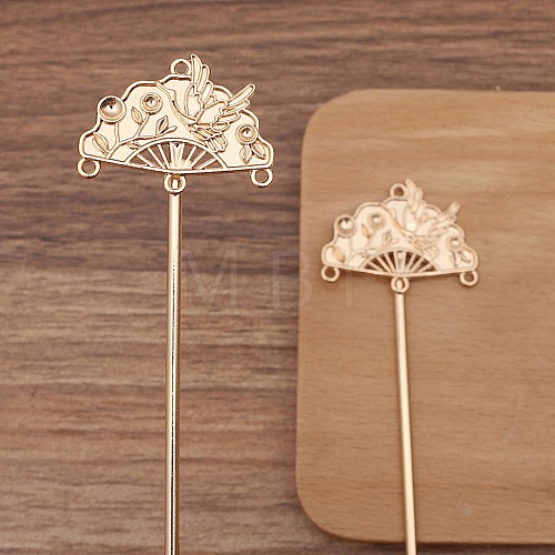 Ancient Style Alloy Hair Stick Finding PW-WG19ABA-03-1