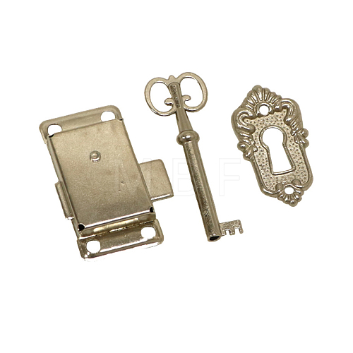 Vintage Alloy Surface Mounted Cabinet Lock Kit Sets CABI-PW0001-181A-P-1