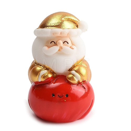 Christmas Theme Resin Figurine Statues for Home Office Desktop Decoration DJEW-M017-02B-01-1