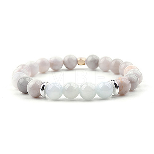 Natural Moonstone Beaded Bracelet - Handmade Gemstone Jewelry for Women ST5906690-1