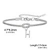 304 Stainless Steel Initial Charm Bracelets FS-WGD8E41-21-1