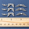 75Pcs 3 Styles Tibetan Style Alloy Fairy Wing Beads TIBEB-FS0001-15-5
