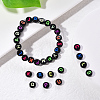 Craft Black Acrylic Beads SACR-YW0001-06-5