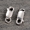 Anti-Tarnish Rhodium Plated 925 Sterling Silver Lobster Claw Clasps STER-K014-H154-12mm-P-4