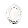 Rack Plating Brass Locket Pendants KK-K277-05S-1