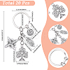 20Pcs Alloy Keychain KEYC-SC00048-2