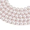 Frosted Glass Pearl Beads Strands GLAA-A044-08A-04-3