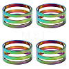 4Pcs Brass Rings RJEW-YW0001-06RC-1