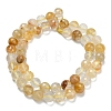 Grade A Natural Yellow Hematoid Quartz Beads Strands G-L642-F04-8mm-3