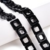 Dyed & Heated Natural Black Agate Beads Strands G-N342-102C-1