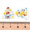 Christmas Theme Handmade Lampwork Bumpy Beads LAMP-G142-06C-3