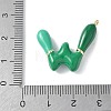 Brass Enamel Pendants KK-E093-03G-W-02-3