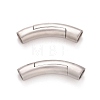 Column 304 Stainless Steel Matte Magnetic Necklace Clasps STAS-O035-10A-2