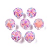 Transparent Acrylic Enamel Beads TACR-G040-01H-3