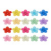 Yilisi 200Pcs 10 Colors Frosted Acrylic Bead Caps MACR-YS0001-02-22