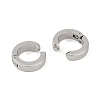 Non-Tarnish 304 Stainless Steel Clip-on Earrings EJEW-M001-09P-2