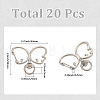 20Pcs Alloy Swivel Clasps FIND-SC0017-28P-2