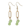 Imitation Jade Glass Dangle Earrings EJEW-JE05924-03-1