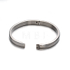 Fashionable Unisex 304 Stainless Steel Bangles BJEW-L552-05P-6mm-2