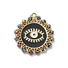 304 Stainless Steel Enamel Pendants STAS-P453-15G-01-1
