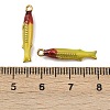 304 Stainless Steel Enamel Pendants STAS-C150-01B-3