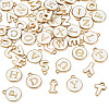 2Bags 2 Styles Initial Letter A~Z Alphabet Enamel Charms ENAM-TA0003-68-3