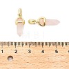 Natural Rose Quartz Double Terminal Pointed Pendant G-H097-01G-06-3