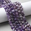 Natural Amethyst Beads Strands G-M445-8MM-01E-1