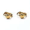 Brass Huggie Hoop Earrings EJEW-H121-04G-2
