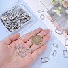 120Pcs 4 Style 304 Stainless Steel Linking Rings STAS-DC0004-29-2