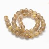 Grade AA Natural Gold Rutilated Quartz Beads Strands G-I206-34-10mm-3