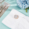 Flat Round Brass Cufflinks FIND-WH0366-453KCG-4