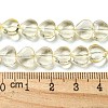 Baking Paint Transparent Glass Beads Strands DGLA-A08-T8mm-KD10-4