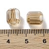 Electroplate Column Glass Beads EGLA-A043-02-PL02-3