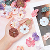 100Pcs 10 Colors Silk Cloth Artifical Flower Heads DIY-CP0007-29-3