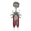 Alloy Enamel European Dangle Pendants PALLOY-J700-02AS-1