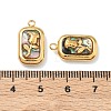 304 Stainless Steel Shell Pendants STAS-F345-01D-G-3