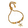 Adjustable 304 Stainless Steel & Crystal Rhinestone Slider Bracelets WGDC797-01-2