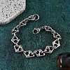 304 Stainless Steel Mariner Link Chain Bracelets for Women BJEW-F488-02P-1