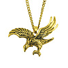 Tibetan Style Alloy Eagle Pendant Twisted Chain Necklaces for Men FS-WGDD367-01-2
