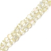 Electroplate Transparent Glass Beads Strands EGLA-L044-A-FR01-1