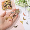 100Pcs 5 Colors Tibetan Style Alloy Chandelier Component Links FIND-CA0009-80-3