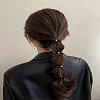 10Pcs Polyester Rubber Hair Accessories OHAR-LP0004-34-3