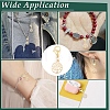 10Pcs Brass & ABS Plastic Imitation Pearl Pendant Decorations HJEW-YW00399-6